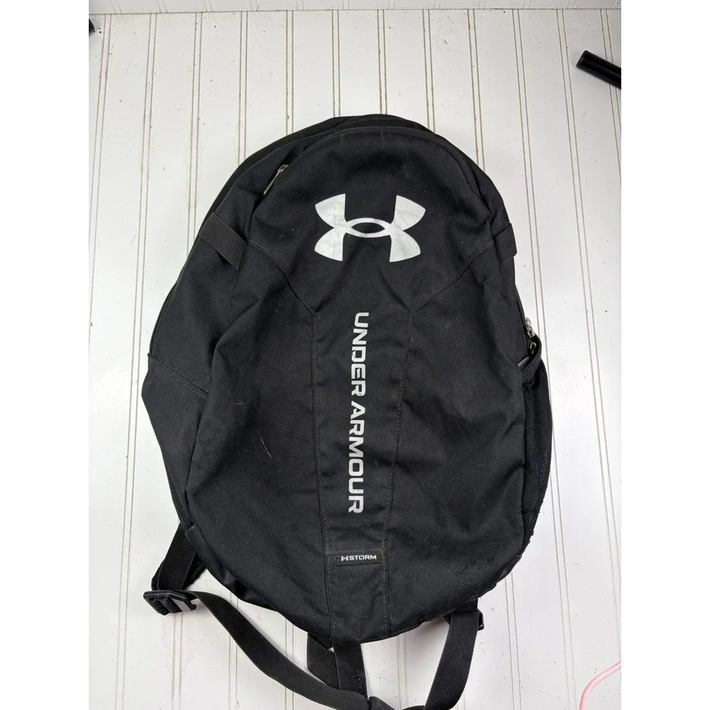 Under Armour Hustle Lite Black UA Storm Water Resistant Laptop Backpack Bag Mens